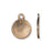Charm, Thistle 14.5x18mm, Brass Oxide, by TierraCast (1 Piece)