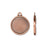 Bezel Pendant, Poppy Motif with 1 Inch Bezel, Antiqued Copper Plated, by TierraCast (1 Piece)
