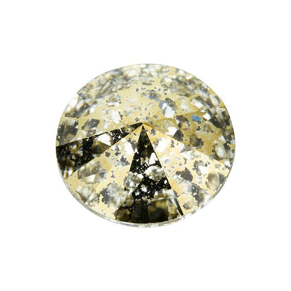 PRESTIGE Crystal, #1122 Rivoli 14mm, Crystal Gold Patina (1 Piece)
