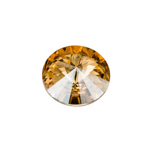 PRESTIGE Crystal, #1122 Rivoli 12mm, Crystal Golden Shadow (1 Piece)