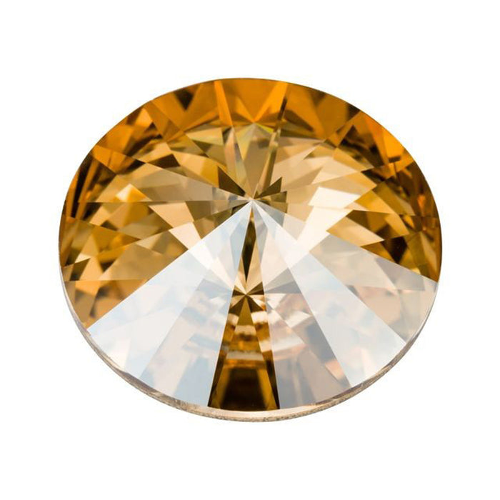 PRESTIGE Crystal, #1122 Rivoli 18mm, Crystal Golden Shadow (1 Piece)