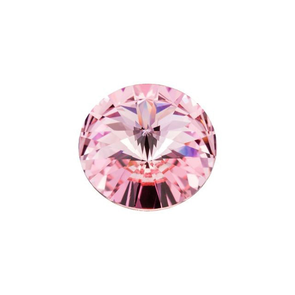 PRESTIGE Crystal, #1122 Rivoli 12mm, Light Rose (1 Piece)