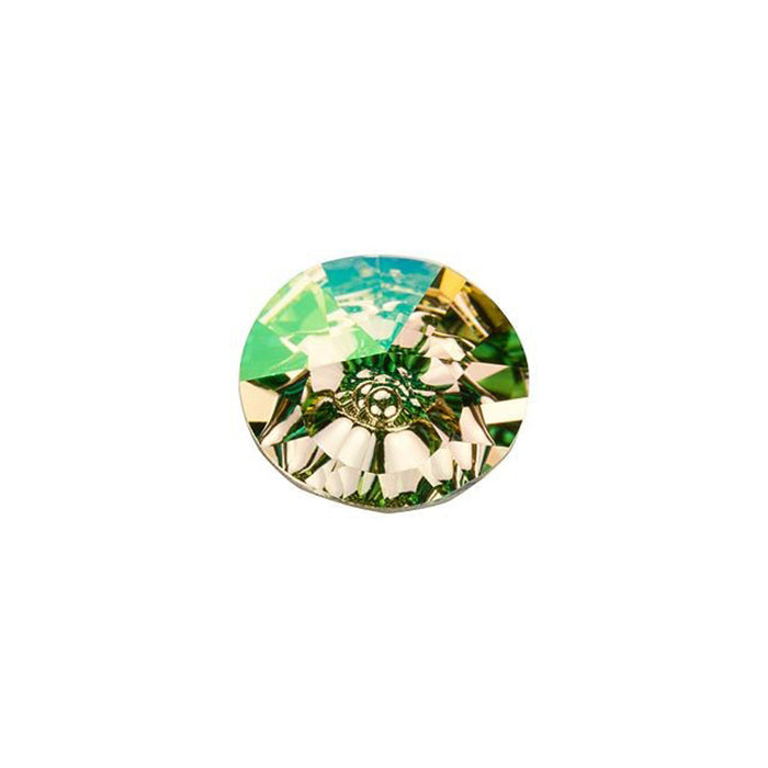 PRESTIGE Crystal, #1681 Vision Round Stone 12mm, Luminous Green (1 Piece)