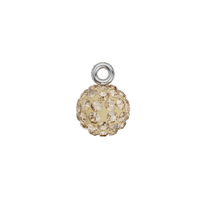 PRESTIGE Crystal, #190101 Cutie Cutes Charm, Blazing Ball 9mm, Gold (1 Piece)