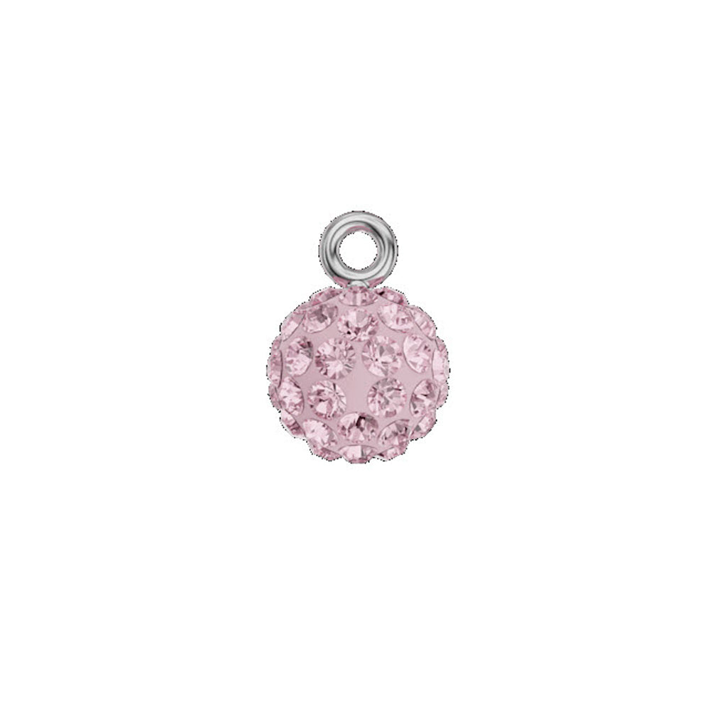 PRESTIGE Crystal, #190101 Cutie Cutes Charm, Blazing Ball 9mm, Light Rose Pink (1 Piece)
