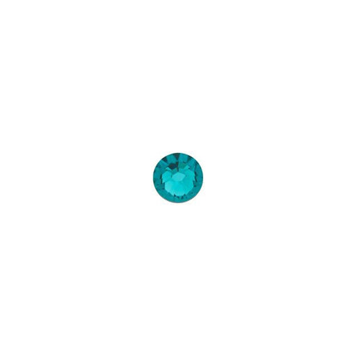 PRESTIGE Crystal, #2058 Round Flatback Rhinestone SS9, Blue Zircon (1 Piece)