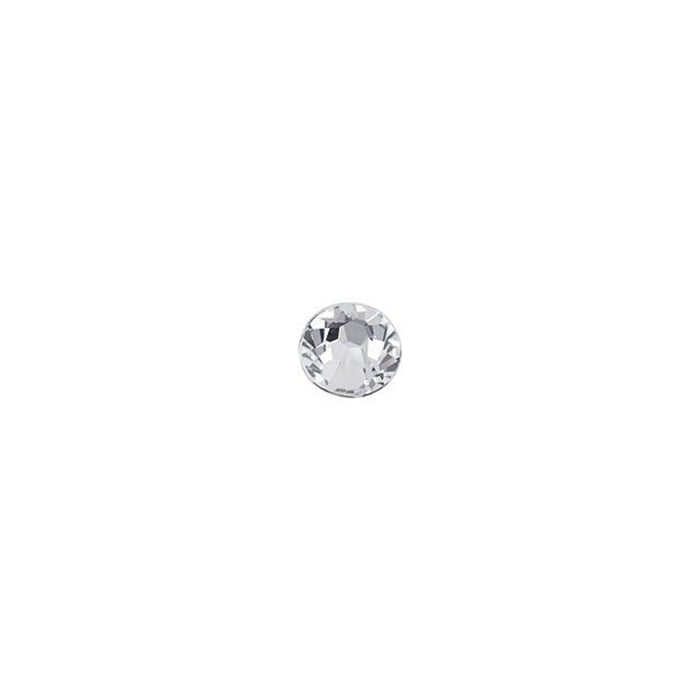 PRESTIGE Crystal, #2058 Round Flatback Rhinestone SS10, Crystal (1 Piece)