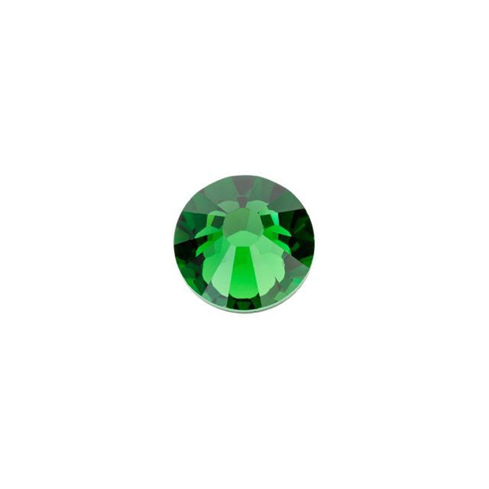 PRESTIGE Crystal, #2058 Round Flatback Rhinestone SS20, Dark Moss Green (1 Piece)