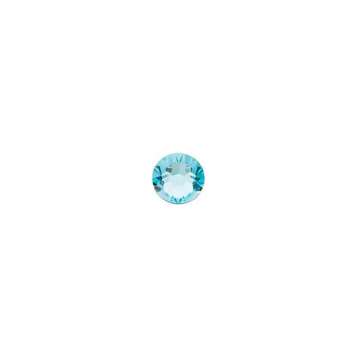 PRESTIGE Crystal, #2058 Round Flatback Rhinestone SS9, Light Turquoise (1 Piece)