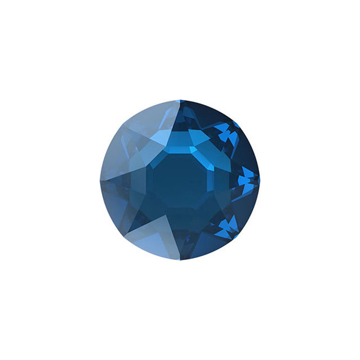 PRESTIGE Crystal, #H2078 Hotfix Round Flatback Rhinestone SS20, Capri Blue Nightfall (1 Piece)