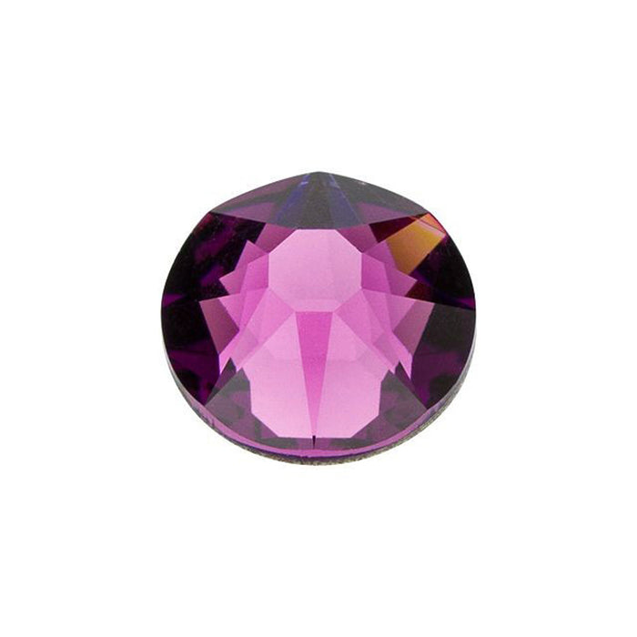 PRESTIGE Crystal, #2088 Round Flatback Rhinestone SS34, Amethyst (1 Piece)