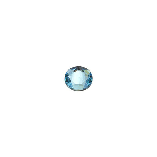 PRESTIGE Crystal, #2088 Round Flatback Rhinestone SS12, Aquamarine (1 Piece)