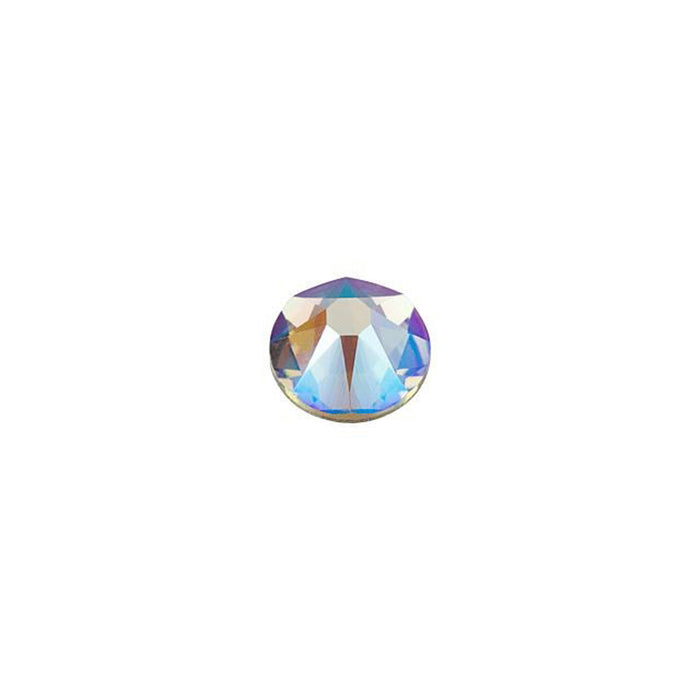PRESTIGE Crystal, #2088 Round Flatback Rhinestone SS16, Black Diamond Shimmer (1 Piece)