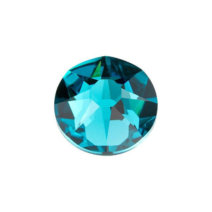 PRESTIGE Crystal, #2088 Round Flatback Rhinestone SS34, Blue Zircon (1 Piece)