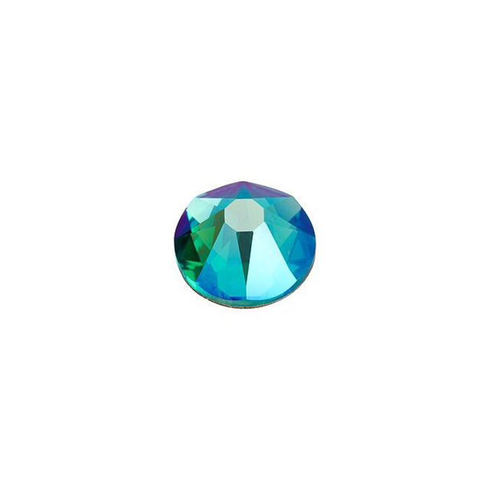 PRESTIGE Crystal, #2088 Round Flatback Rhinestone SS20, Blue Zircon Shimmer (1 Piece)
