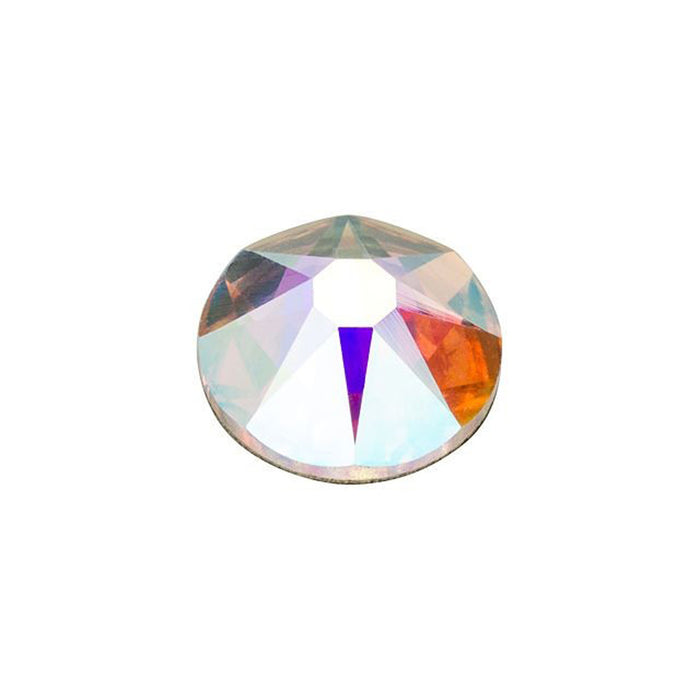 PRESTIGE Crystal, #2088 Round Flatback Rhinestone SS30, Crystal AB (1 Piece)