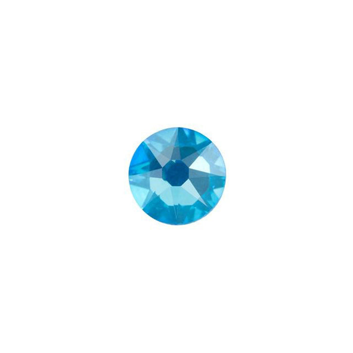 PRESTIGE Crystal, #2088 Round Flatback Rhinestone SS20, Electric Blue LacquerPRO DeLite (1 Piece)