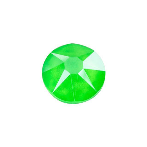 PRESTIGE Crystal, #2088 Round Flatback Rhinestone SS30, Electric Green LacquerPRO (1 Piece)