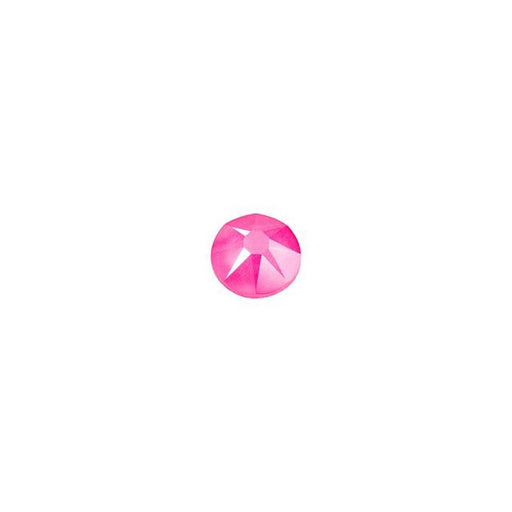 PRESTIGE Crystal, #2088 Round Flatback Rhinestone SS12, Electric Pink LacquerPRO (1 Piece)