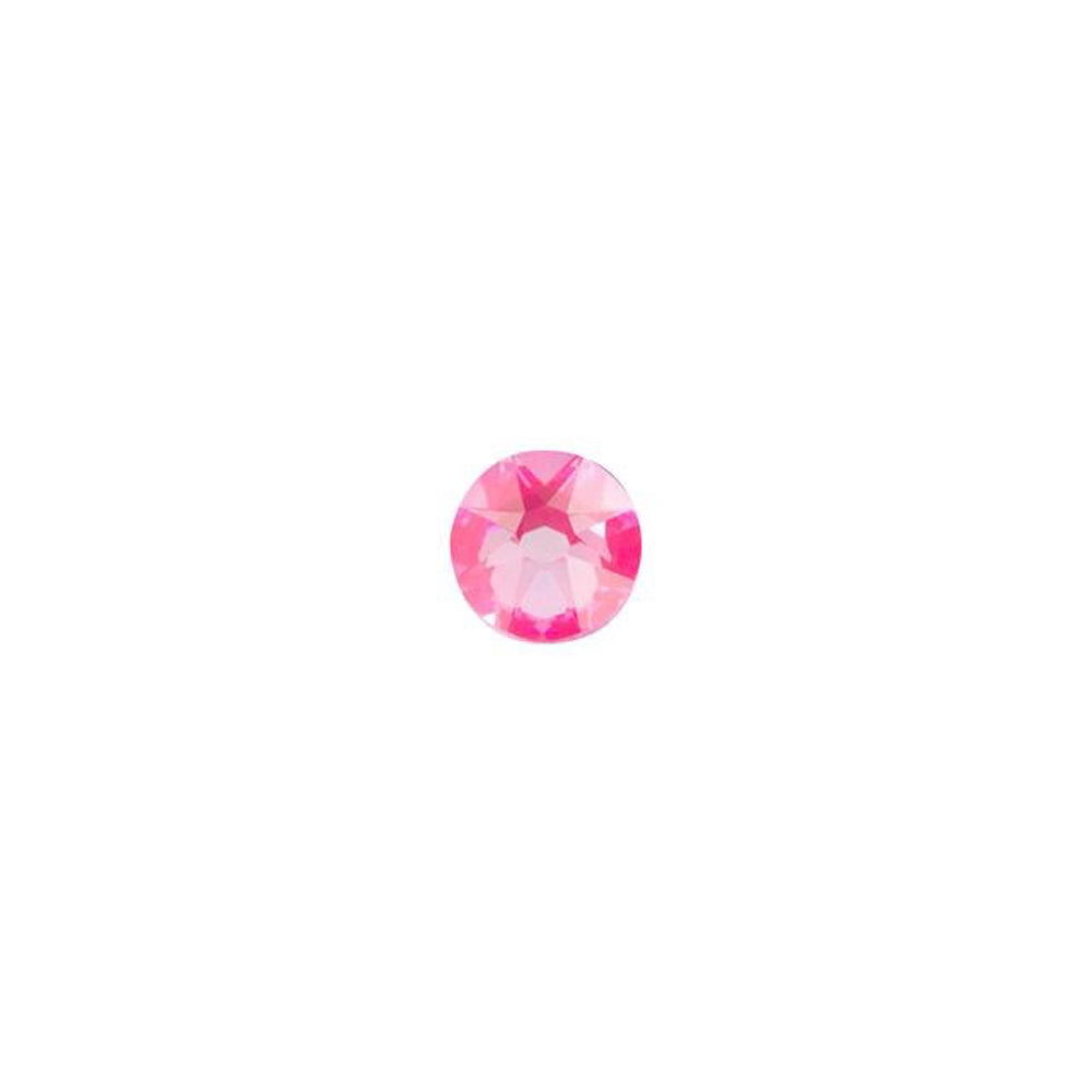 PRESTIGE Crystal, #2088 Round Flatback Rhinestone SS12, Electric Pink LacquerPRO DeLite (1 Piece)