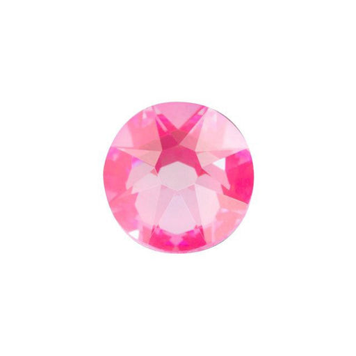 PRESTIGE Crystal, #2088 Round Flatback Rhinestone SS30, Electric Pink LacquerPRO DeLite (1 Piece)