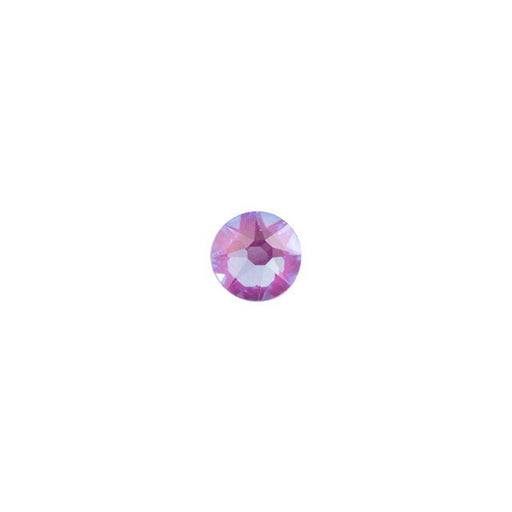 PRESTIGE Crystal, #2088 Round Flatback Rhinestone SS12, Electric Violet LacquerPRO DeLite (1 Piece)