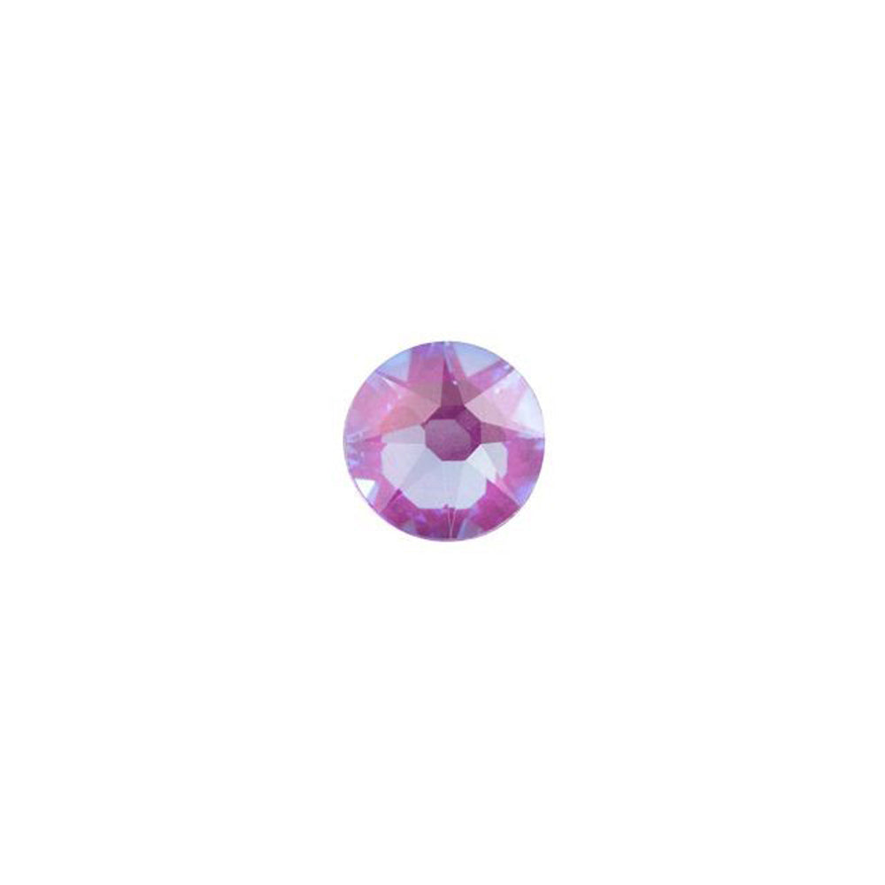 PRESTIGE Crystal, #2088 Round Flatback Rhinestone SS16, Electric Violet LacquerPRO DeLite (1 Piece)