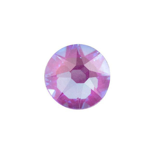 PRESTIGE Crystal, #2088 Round Flatback Rhinestone SS30, Electric Violet LacquerPRO DeLite (1 Piece)
