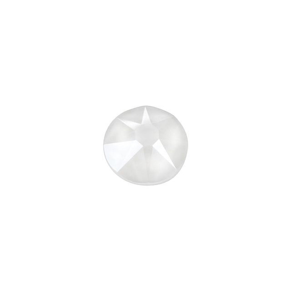 PRESTIGE Crystal, #2088 Round Flatback Rhinestone SS20, Electric White LacquerPRO (1 Piece)