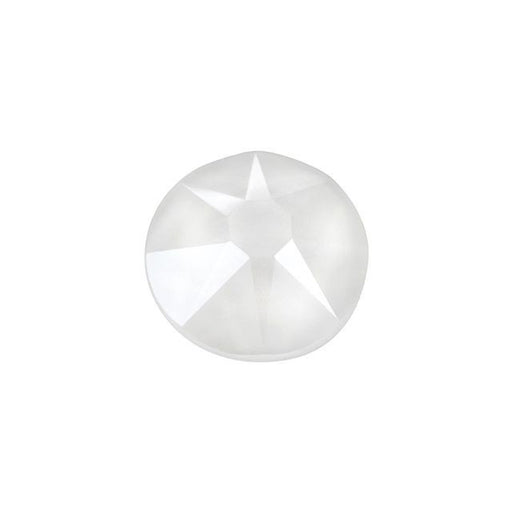 PRESTIGE Crystal, #2088 Round Flatback Rhinestone SS30, Electric White LacquerPRO (1 Piece)