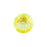 PRESTIGE Crystal, #2088 Round Flatback Rhinestone SS30, Electric Yellow LacquerPRO DeLite (1 Piece)