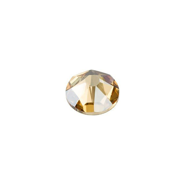PRESTIGE Crystal, #2088 Round Flatback Rhinestone SS20, Crystal Golden Shadow (1 Piece)
