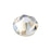 PRESTIGE Crystal, #2088 Round Flatback Rhinestone SS34, Crystal Moonlight (1 Piece)