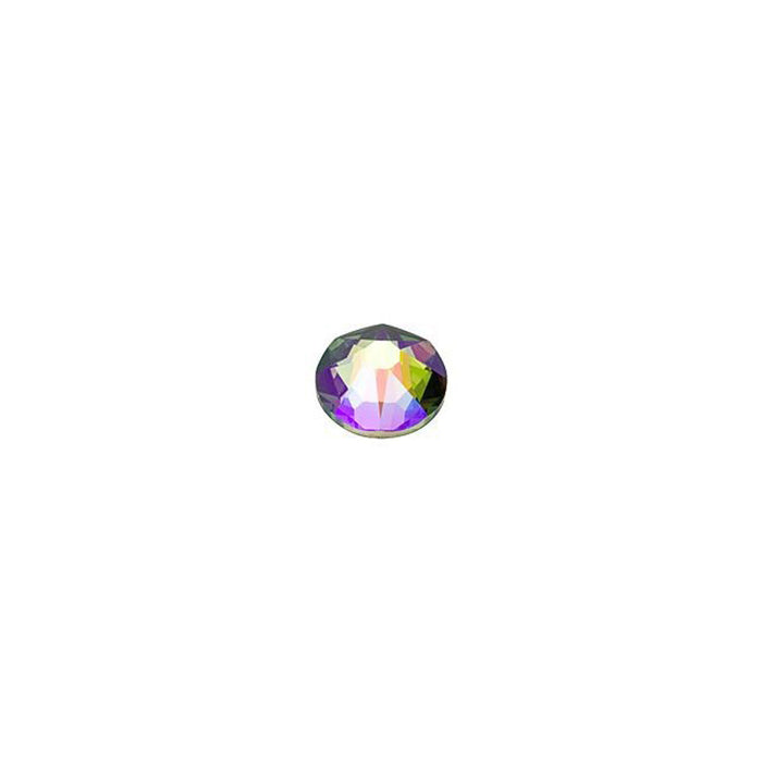 PRESTIGE Crystal, #2088 Round Flatback Rhinestone SS12, Crystal Paradise Shine (1 Piece)