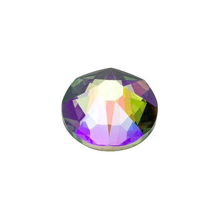 PRESTIGE Crystal, #2088 Round Flatback Rhinestone SS30, Crystal Paradise Shine (1 Piece)