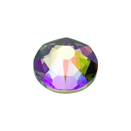 PRESTIGE Crystal, #2088 Round Flatback Rhinestone SS34, Crystal Paradise Shine (1 Piece)