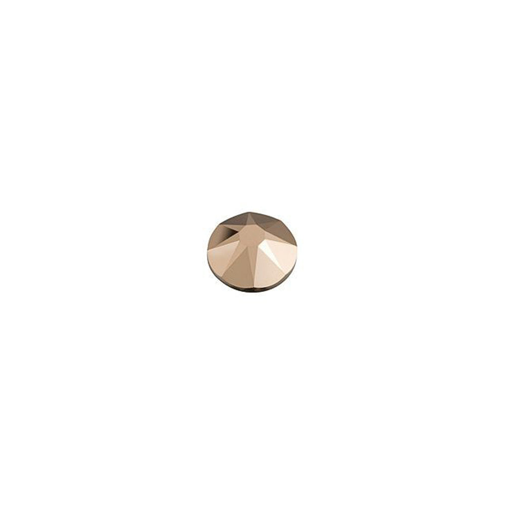 PRESTIGE Crystal, #2088 Round Flatback Rhinestone SS12, Rose Gold (1 Piece)