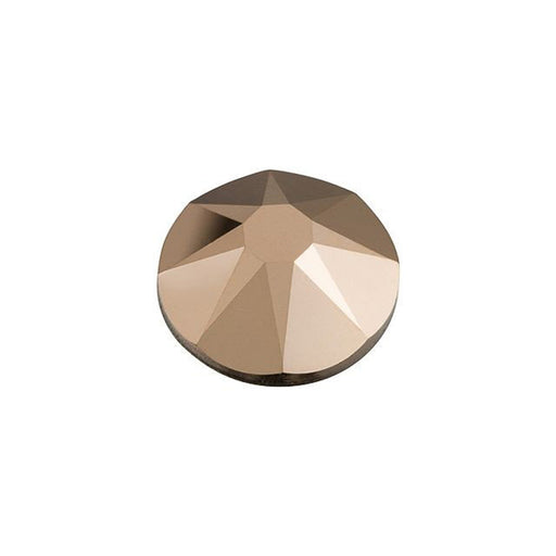 PRESTIGE Crystal, #2088 Round Flatback Rhinestone SS30, Rose Gold (1 Piece)