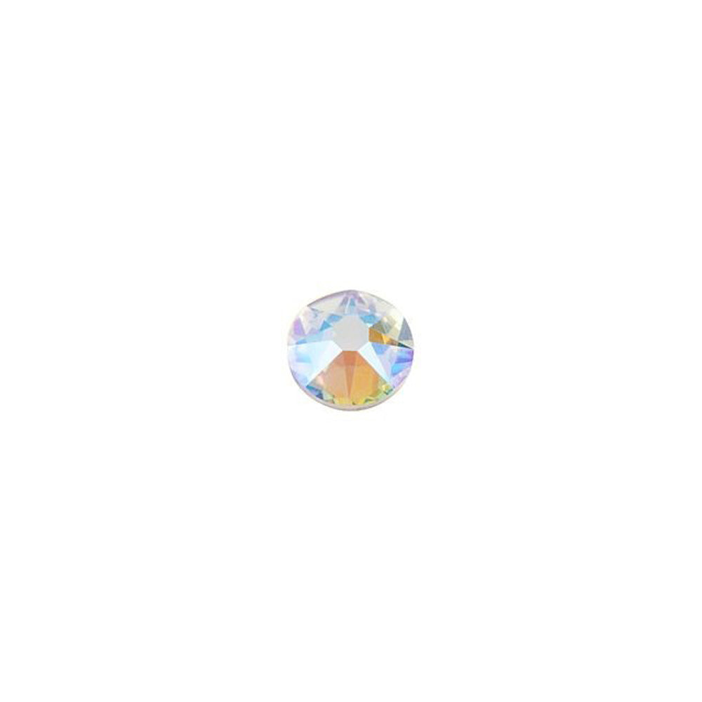 PRESTIGE Crystal, #2088 Round Flatback Rhinestone SS12, Crystal Shimmer (1 Piece)