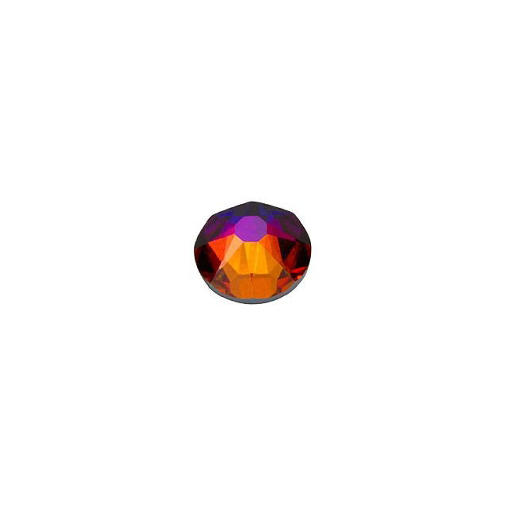 PRESTIGE Crystal, #2088 Round Flatback Rhinestone SS16, Crystal Volcano (1 Piece)