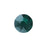 PRESTIGE Crystal, #2088 Round Flatback Rhinestone SS16, Emerald Nightfall (1 Piece)