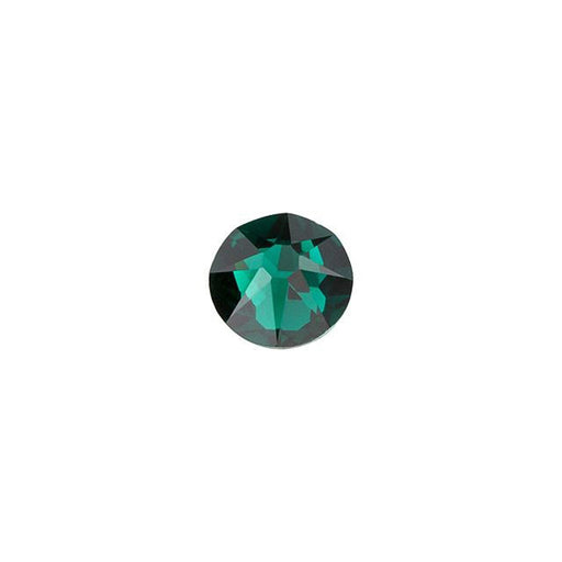 PRESTIGE Crystal, #2088 Round Flatback Rhinestone SS16, Emerald (1 Piece)