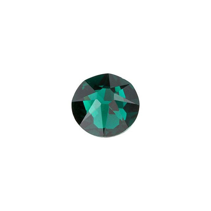 PRESTIGE Crystal, #2088 Round Flatback Rhinestone SS20, Emerald (1 Piece)