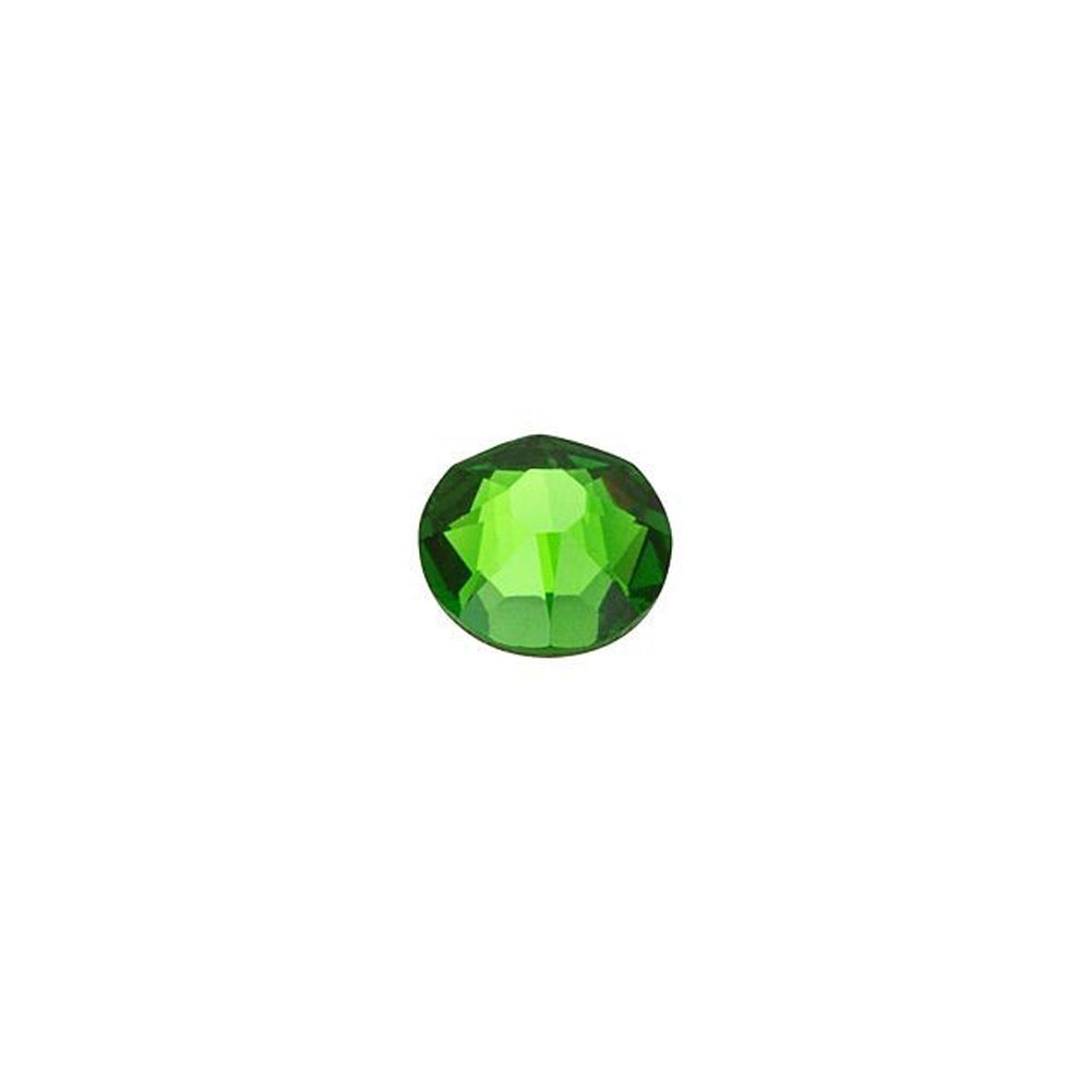 PRESTIGE Crystal, #2088 Round Flatback Rhinestone SS16, Fern Green (1 Piece)
