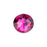 PRESTIGE Crystal, #2088 Round Flatback Rhinestone SS30, Fuchsia (1 Piece)