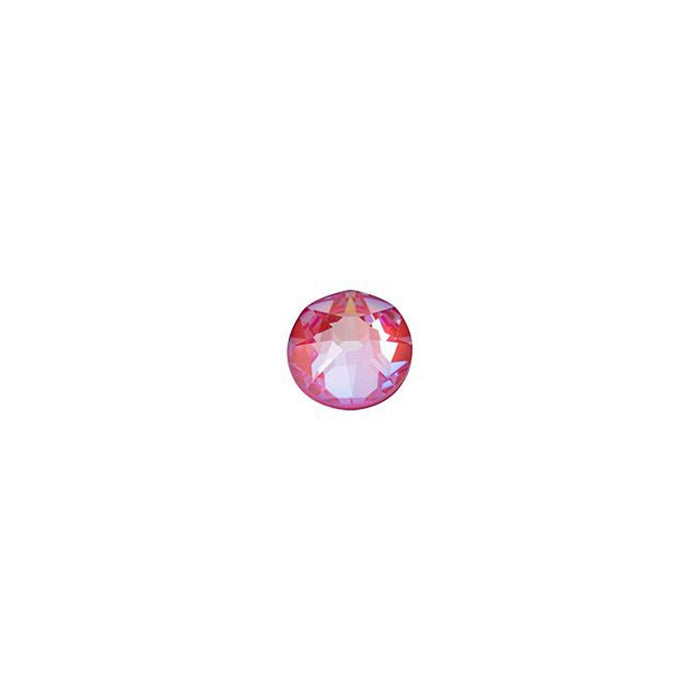 PRESTIGE Crystal, #2088 Round Flatback Rhinestone SS12, Lotus Pink LacquerPRO DeLite (1 Piece)
