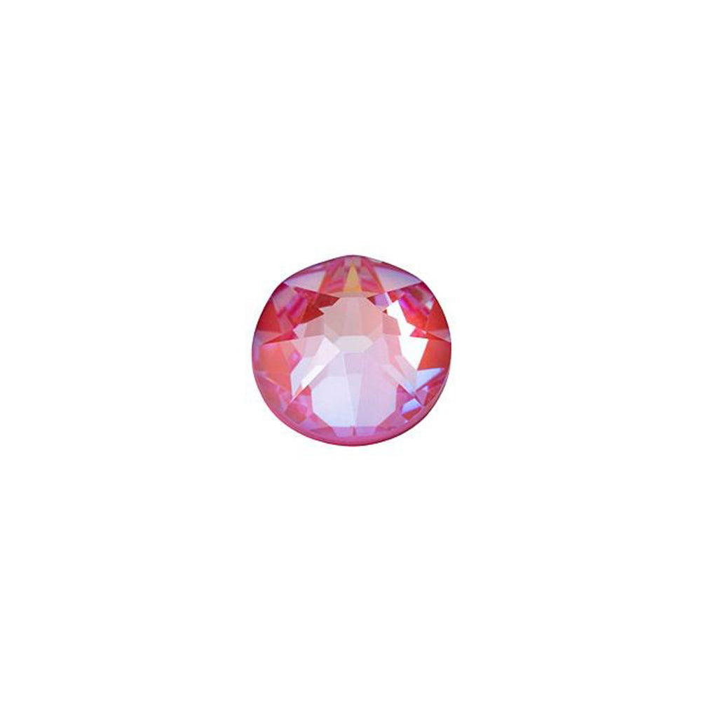 PRESTIGE Crystal, #2088 Round Flatback Rhinestone SS20, Lotus Pink LacquerPRO DeLite (1 Piece)