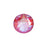 PRESTIGE Crystal, #2088 Round Flatback Rhinestone SS30, Lotus Pink LacquerPRO DeLite (1 Piece)