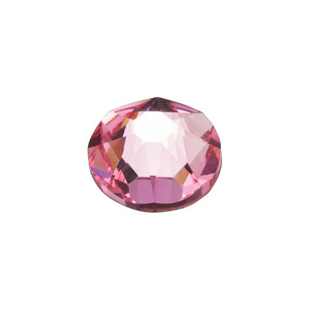 PRESTIGE Crystal, #2088 Round Flatback Rhinestone SS30, Light Rose (1 Piece)