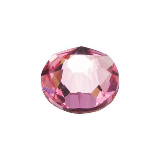 PRESTIGE Crystal, #2088 Round Flatback Rhinestone SS34, Light Rose (1 Piece)